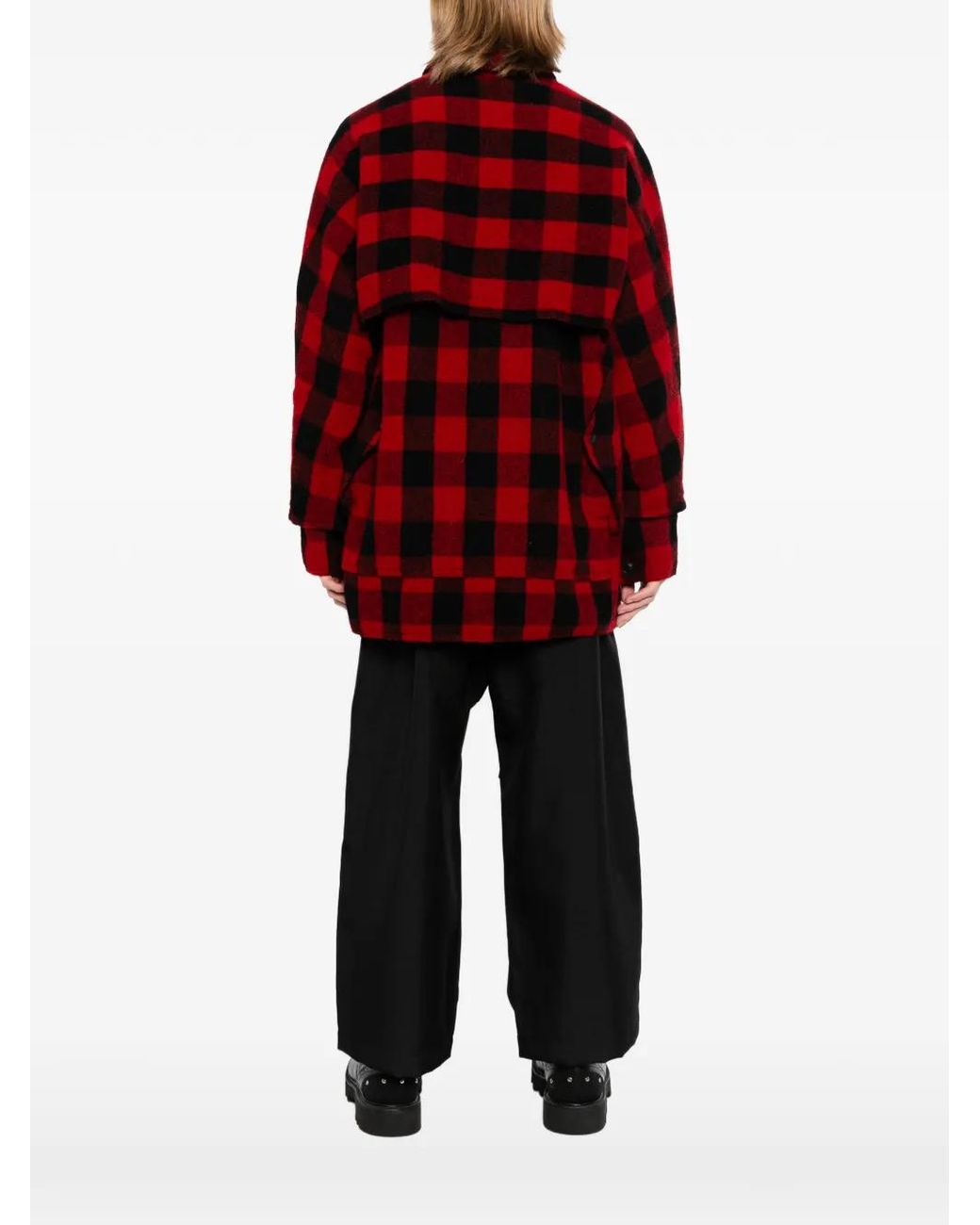 Junya Watanabe Red X Filson Garment Checked Wool Jacket for men