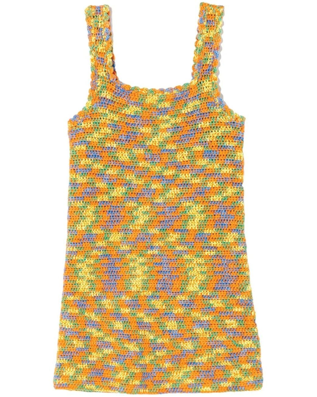 Re/done Mouwloze Jurk in het Yellow