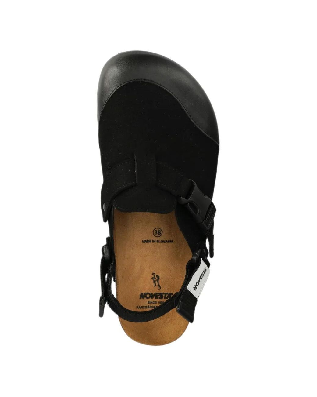 Novesta Black Tatra Buckle-Fastening Slingback Sandals