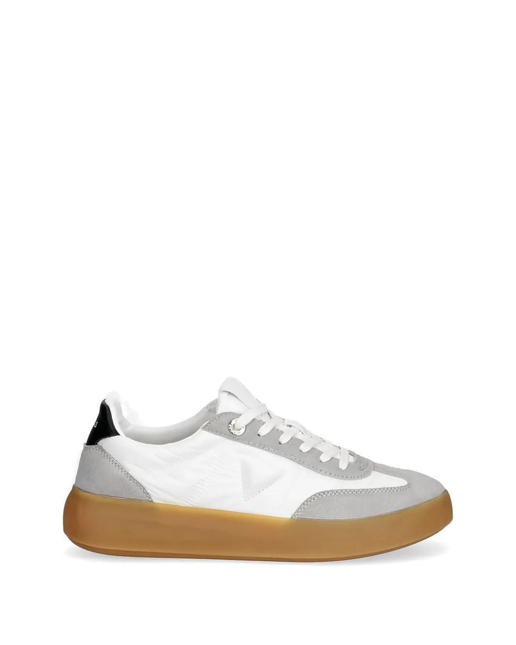Guess White Parlet Suede-Insert Sneakers