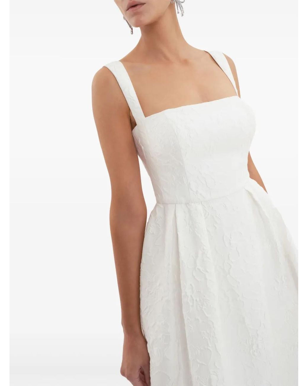 Rebecca Vallance White Esther Strap Gown