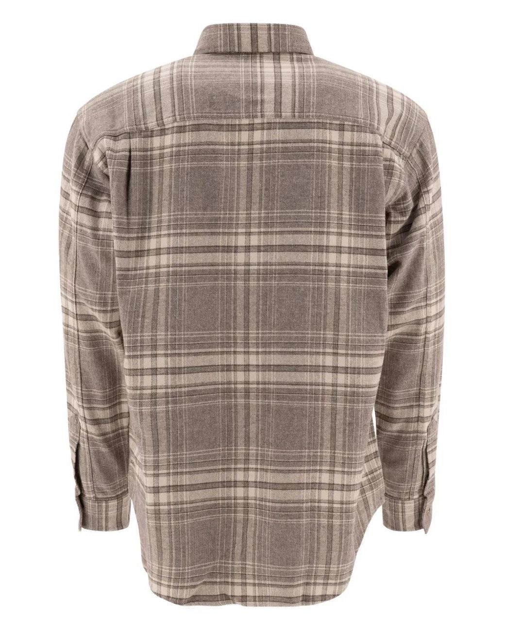 NN07 Gray Adwin Checked Button-Fastening Shirt for men
