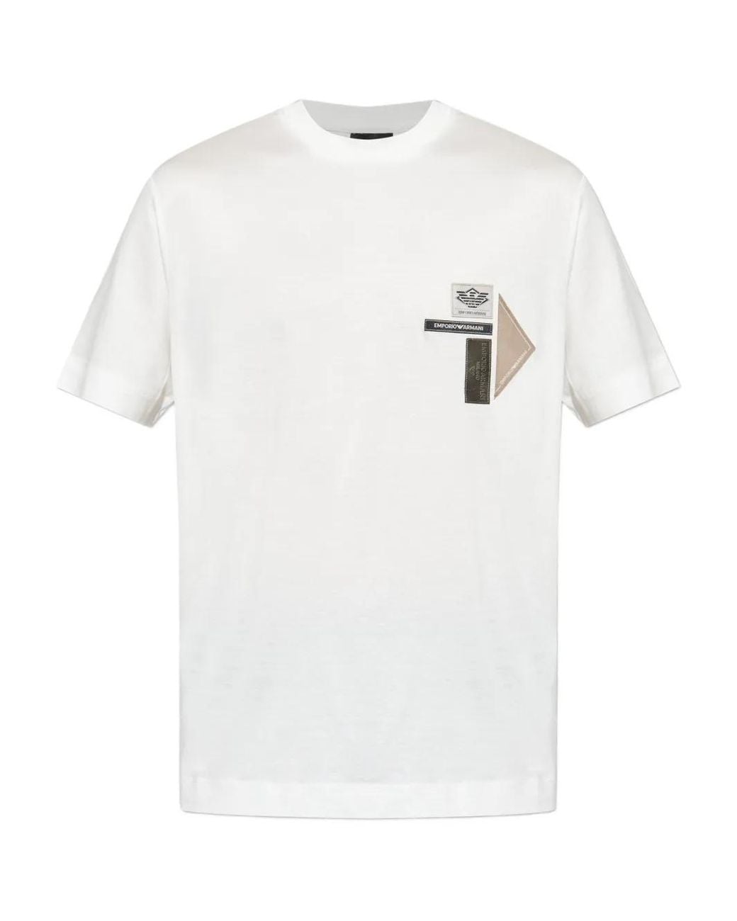 Emporio Armani White T-Shirt With Logo for men