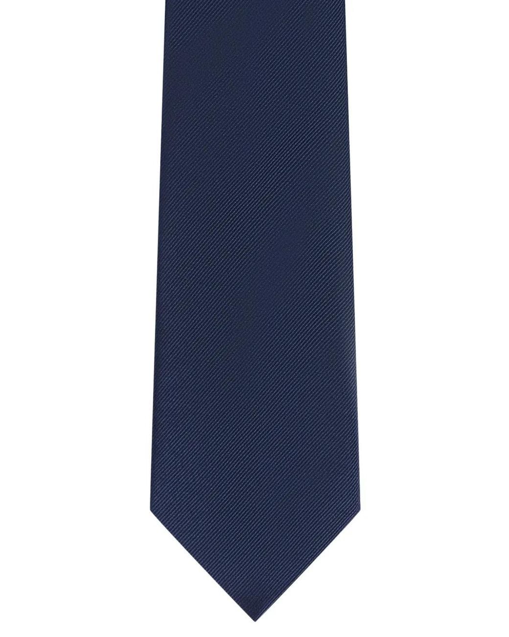 Fursac Blue Silk Twill Tie for men
