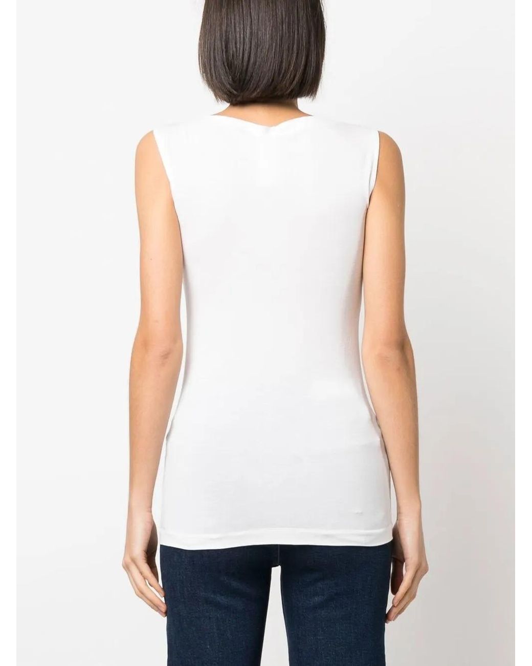 Wolford White Top With Boat Neckline