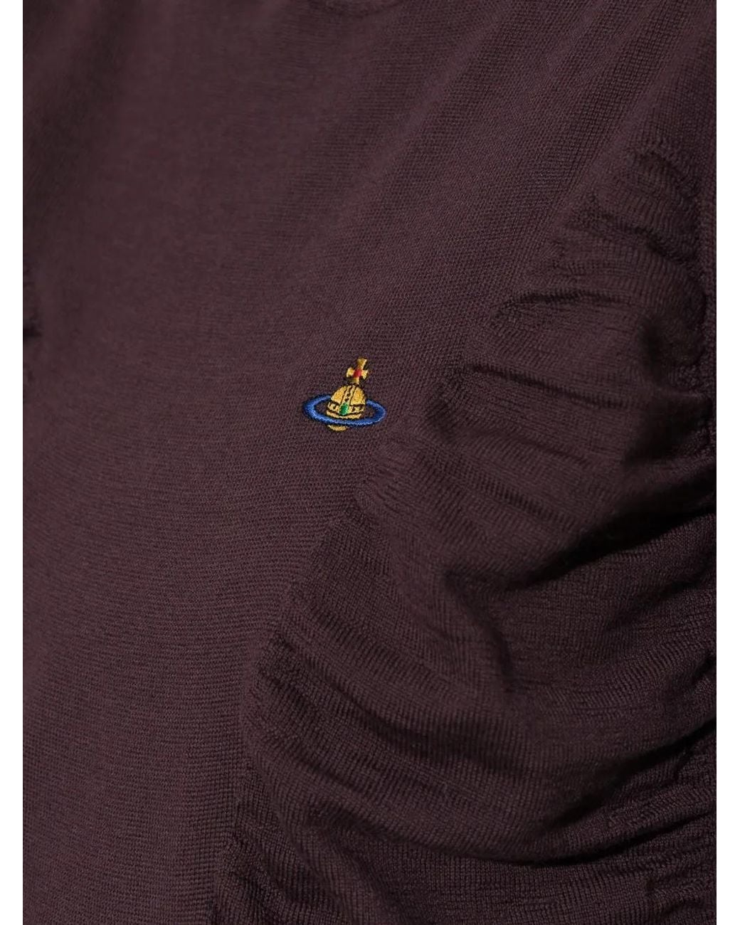 Vivienne Westwood Purple Pamela High-Neck Jumper