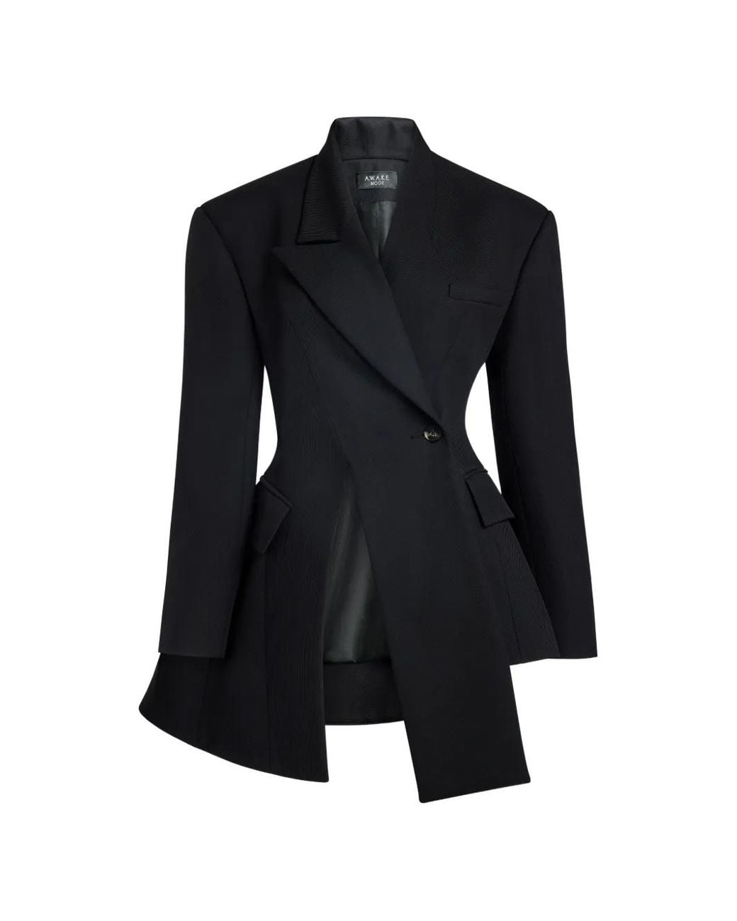 Chaqueta Asimétrica Voluminosa A.W.A.K.E. MODE de color Black