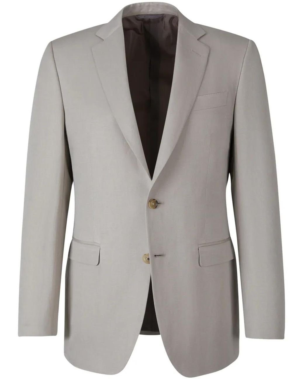 Canali Gray Flap Pocket Blazer for men