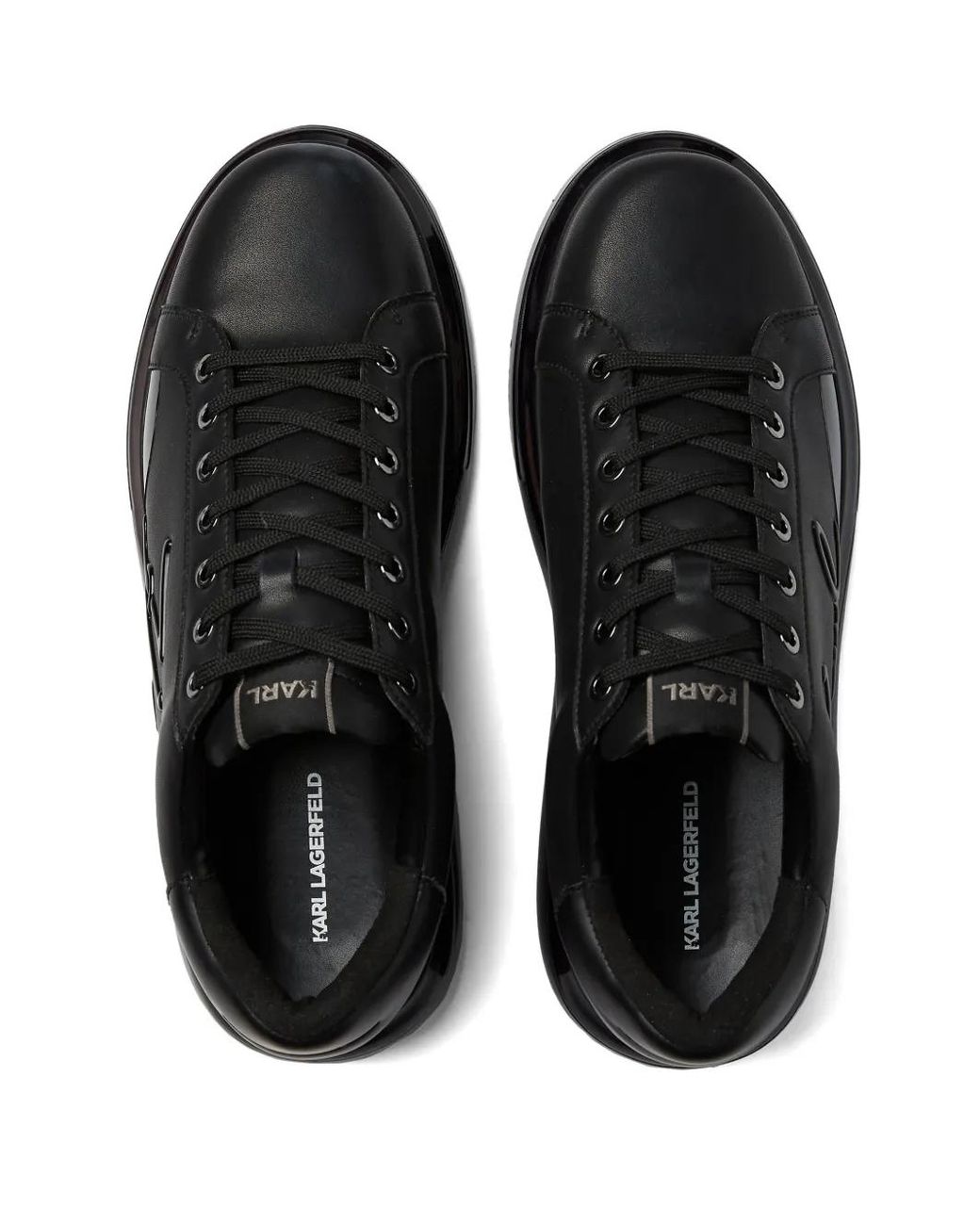 Karl Lagerfeld Black Kapri K/Kushion Signia Shine Sneakers for men