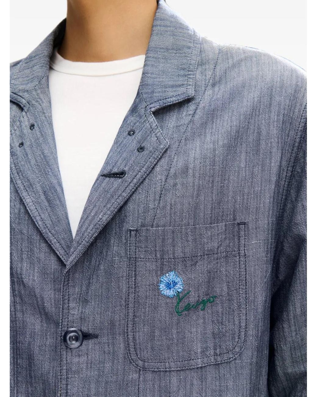 KENZO Tulip Blazer in het Blue voor heren