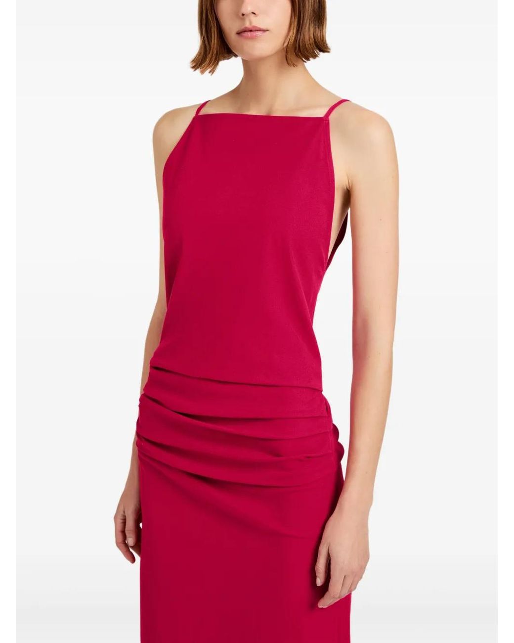 Proenza Schouler Red Priya Midi Dress
