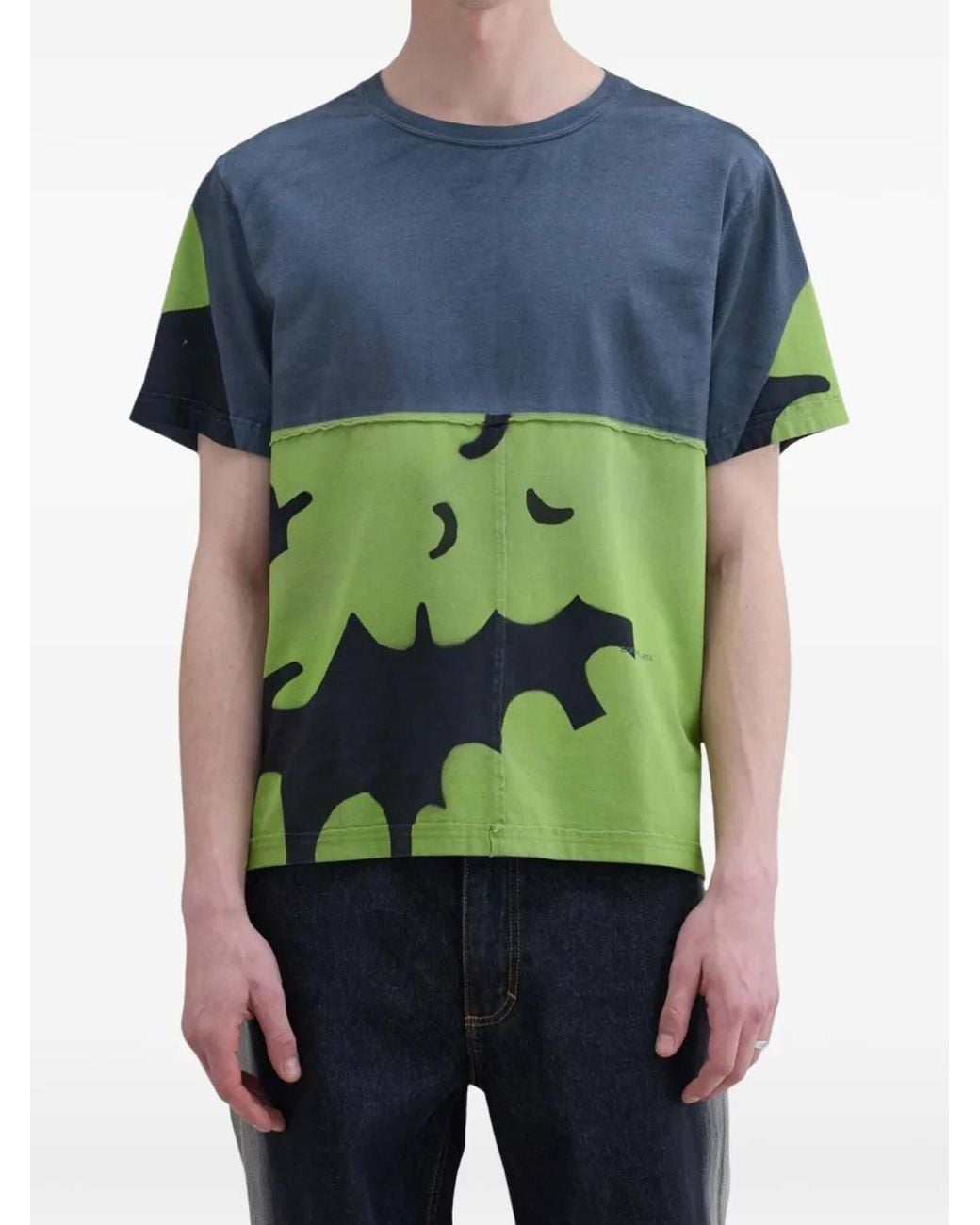 Eckhaus Latta Green Lapped T-Shirt