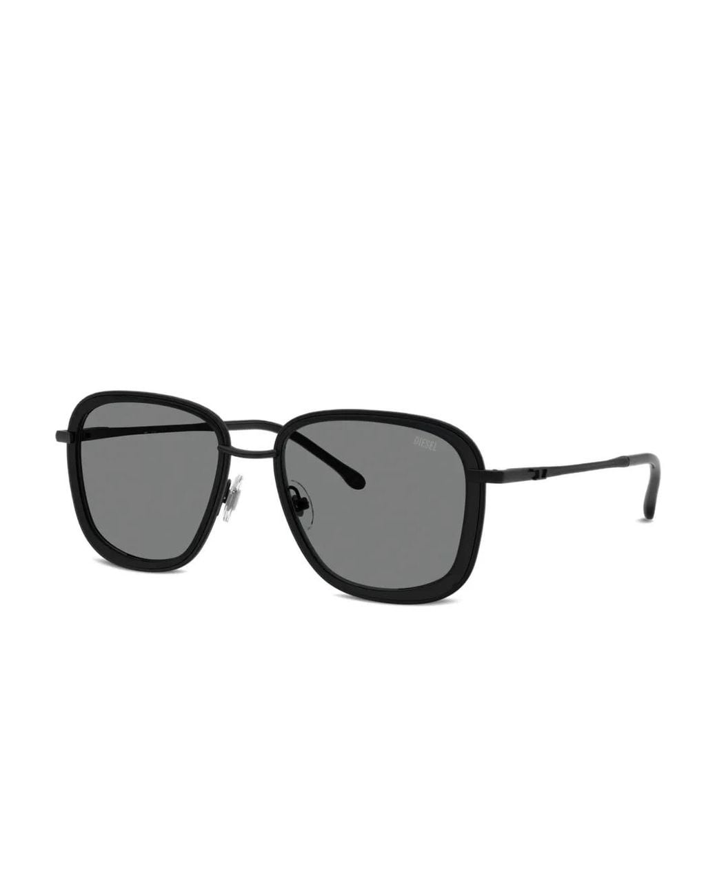 DIESEL Black Square-Frame Sunglasses