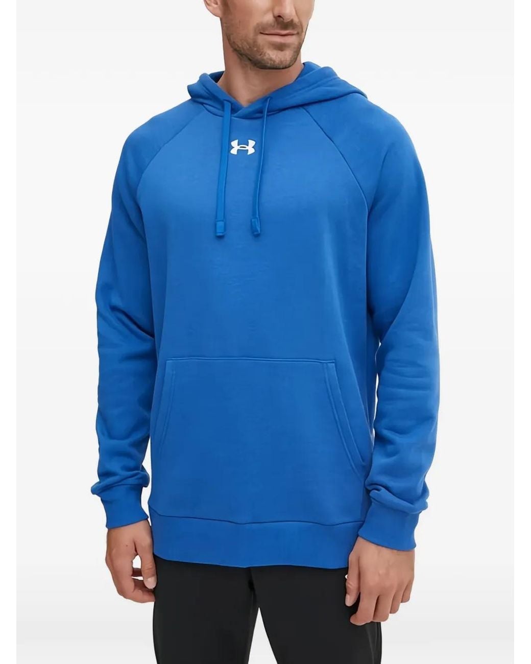 Under Armour Blue Ua Rival Hoodie for men