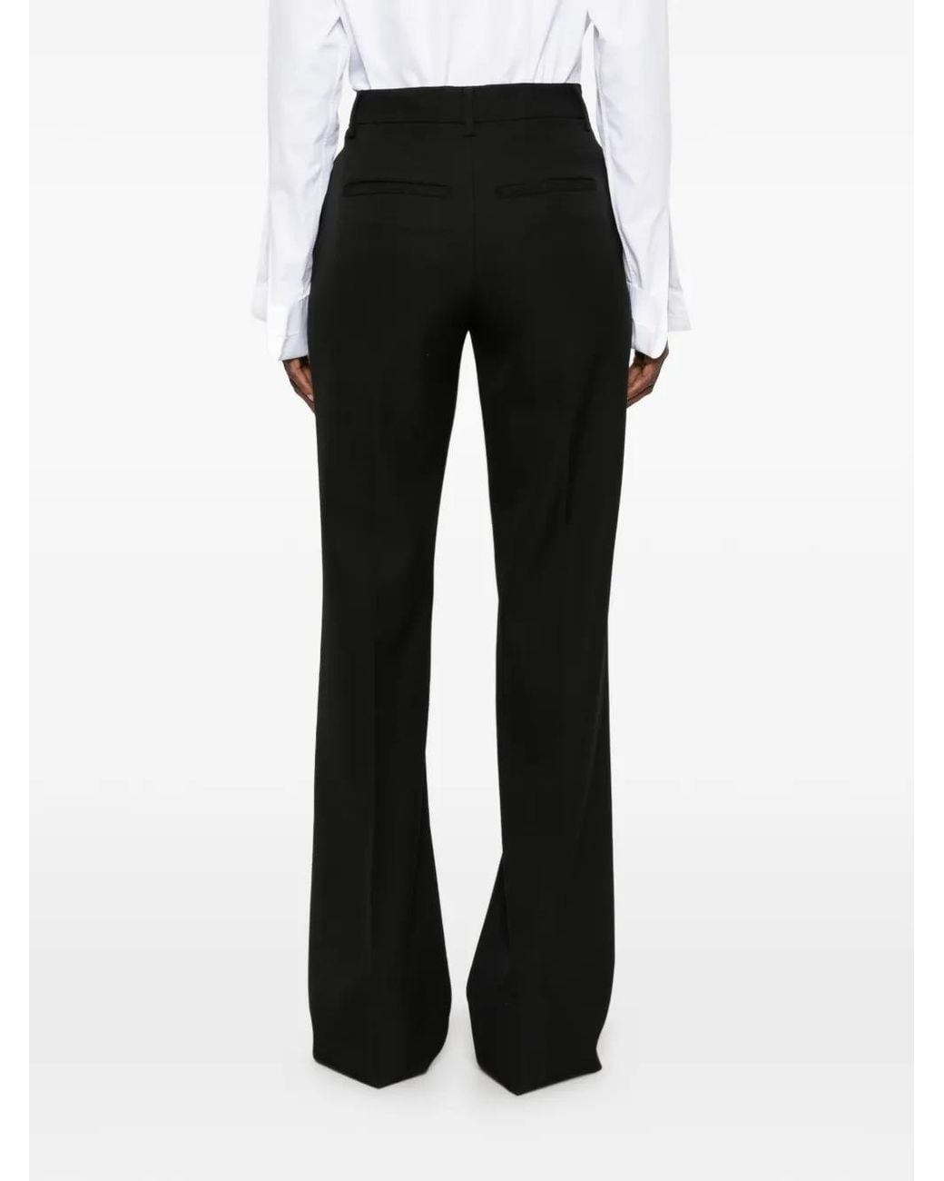 Seafarer Black Pantalon De Tailleur Lucienne À Plis Marqués