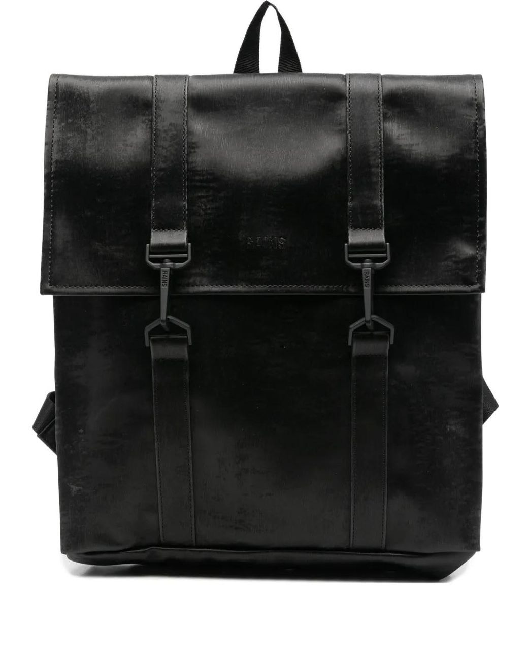 Rains Msn Debossed-Logo Mini Backpack in Black | Lyst display picture 1