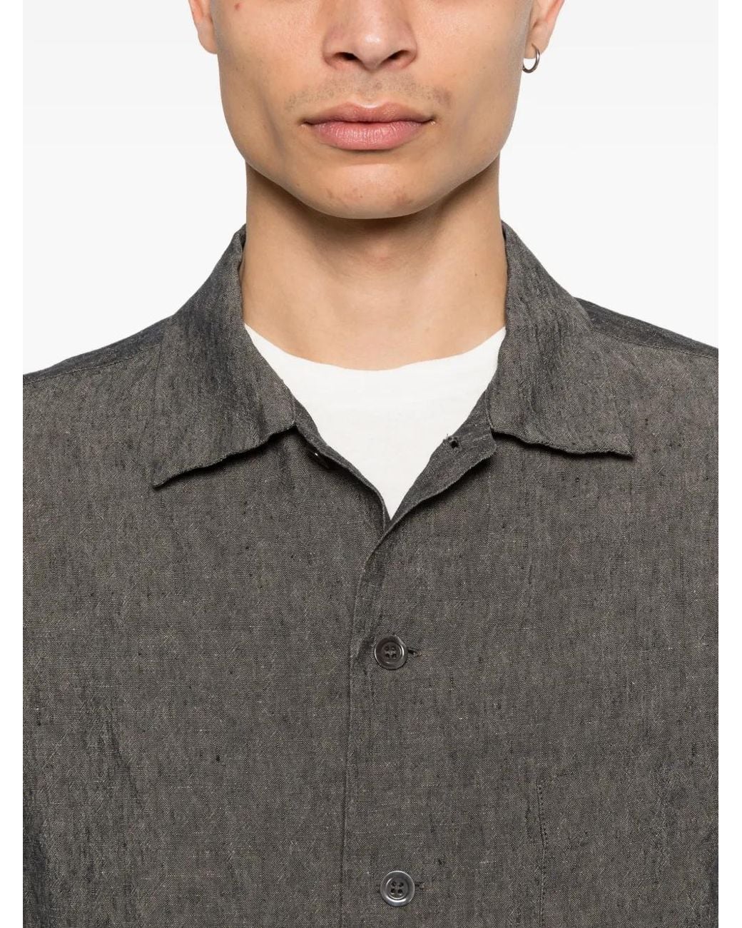 Barena Gray Pocket Button Shirt for men