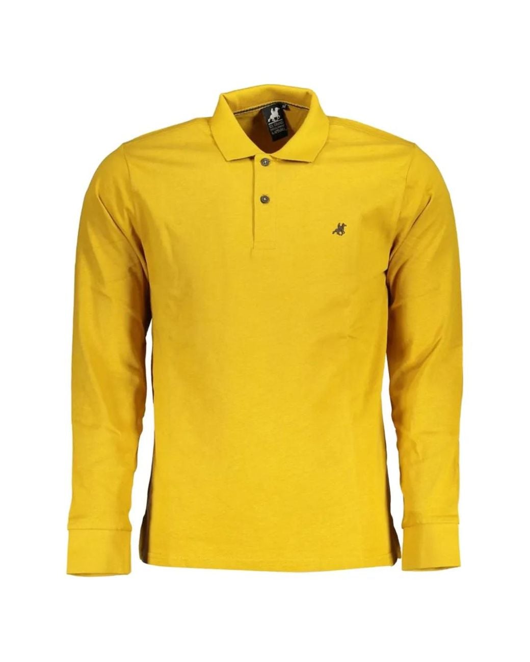 U.S. Grand Yellow Long-Sleeve Polo Shirt for men