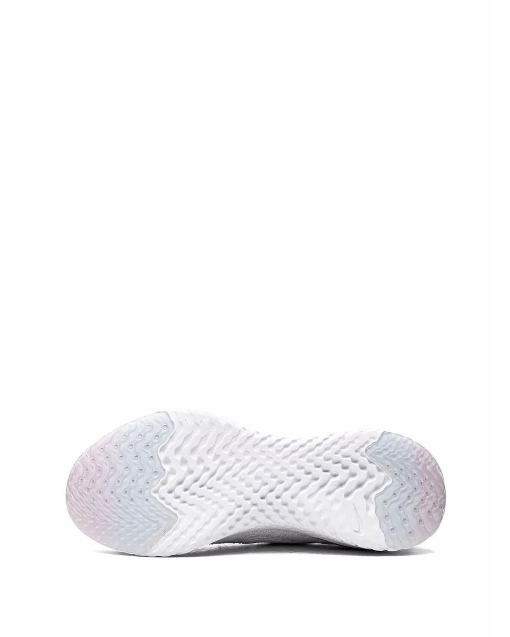 Nike White Epic React Flyknit 2 Sneakers