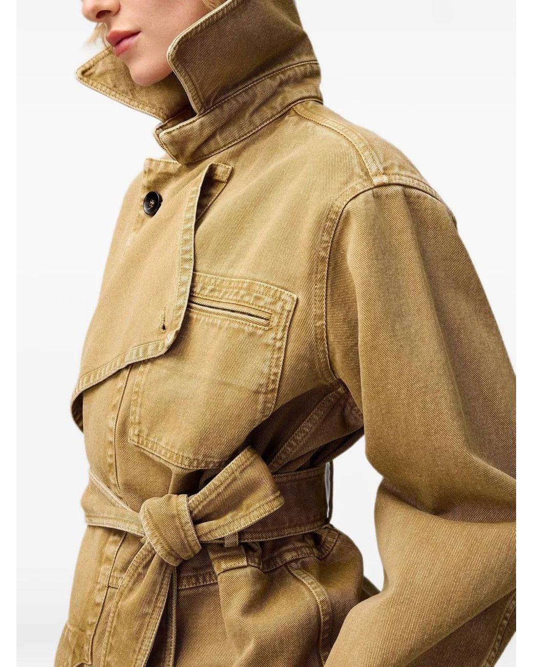 RETORI Natural Belted Denim Jacket
