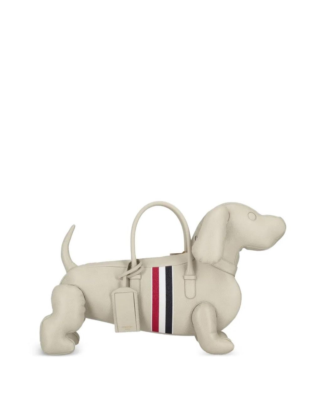 Thom Browne White Hector Rwb Stripe Tote Bag for men