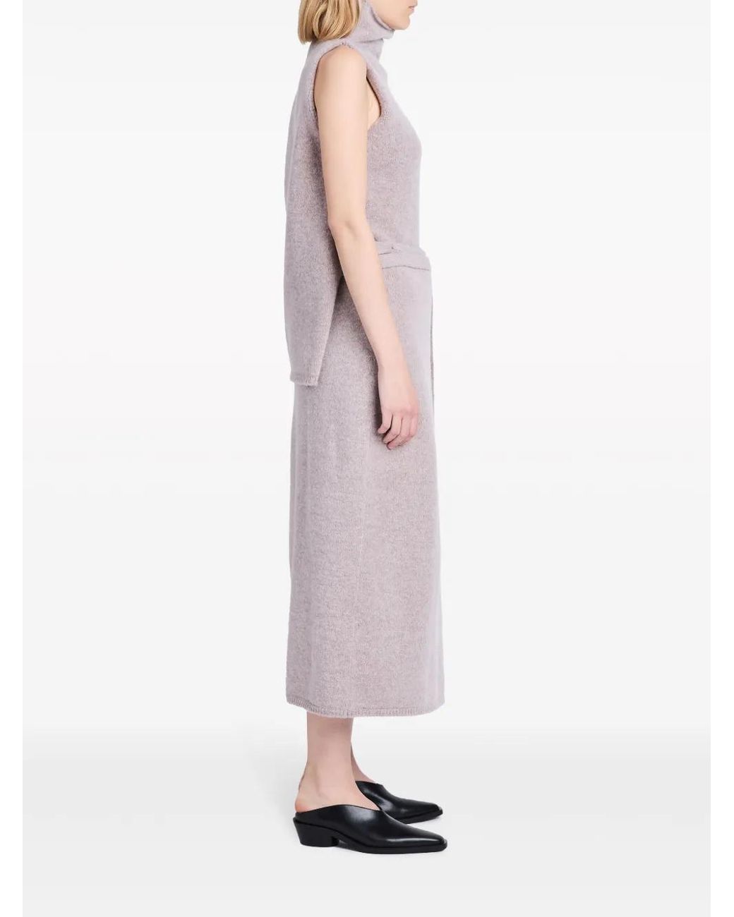 Proenza Schouler Gray Zadie Knit Wrap Skirt