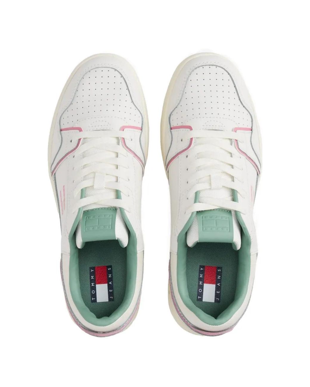 Tommy Hilfiger White Logo-Patch Sneakers