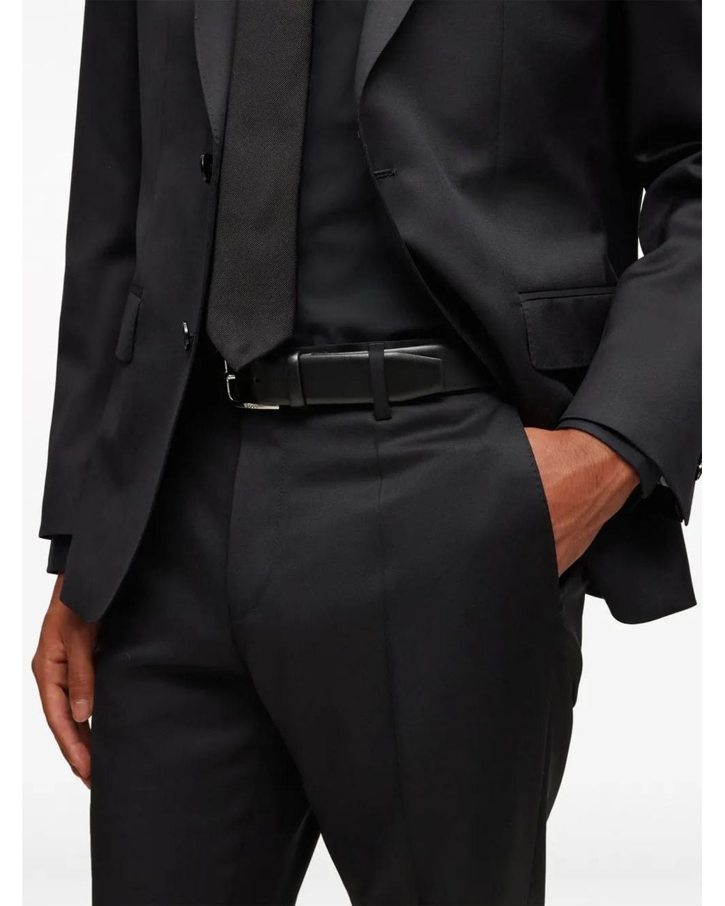 Boss Black Straight Leg Trousers for men