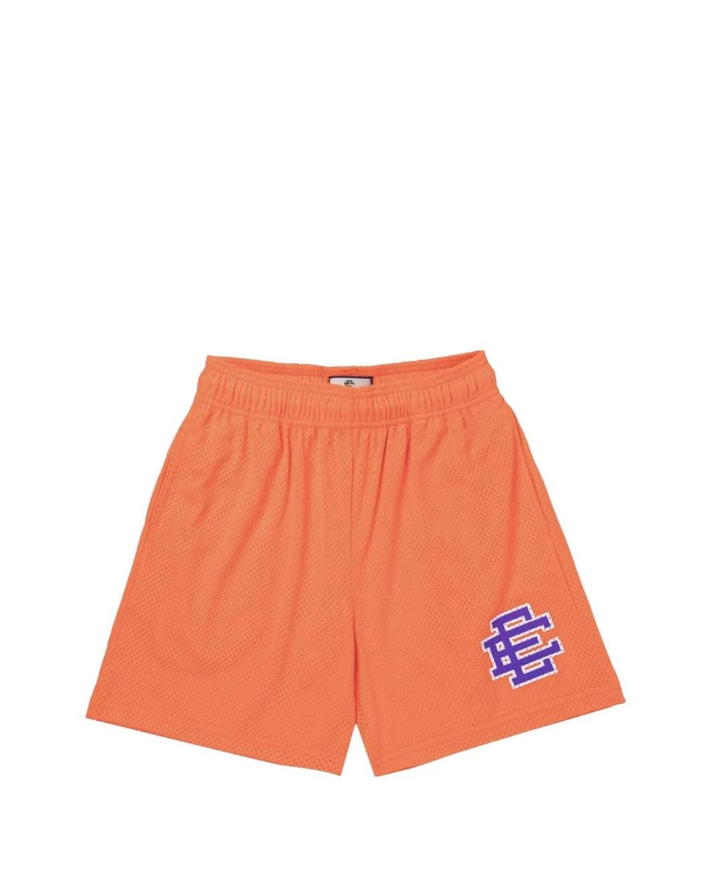 Eric Emanuel Orange Logo-Print Track Shorts for men