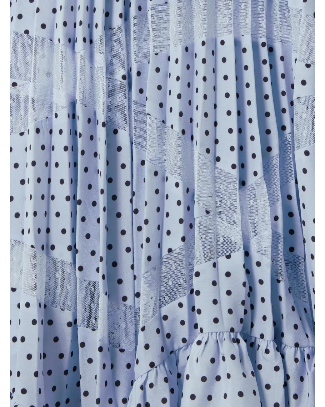 Jupe Mi-Longue À Pois Claudie Pierlot en coloris Blue