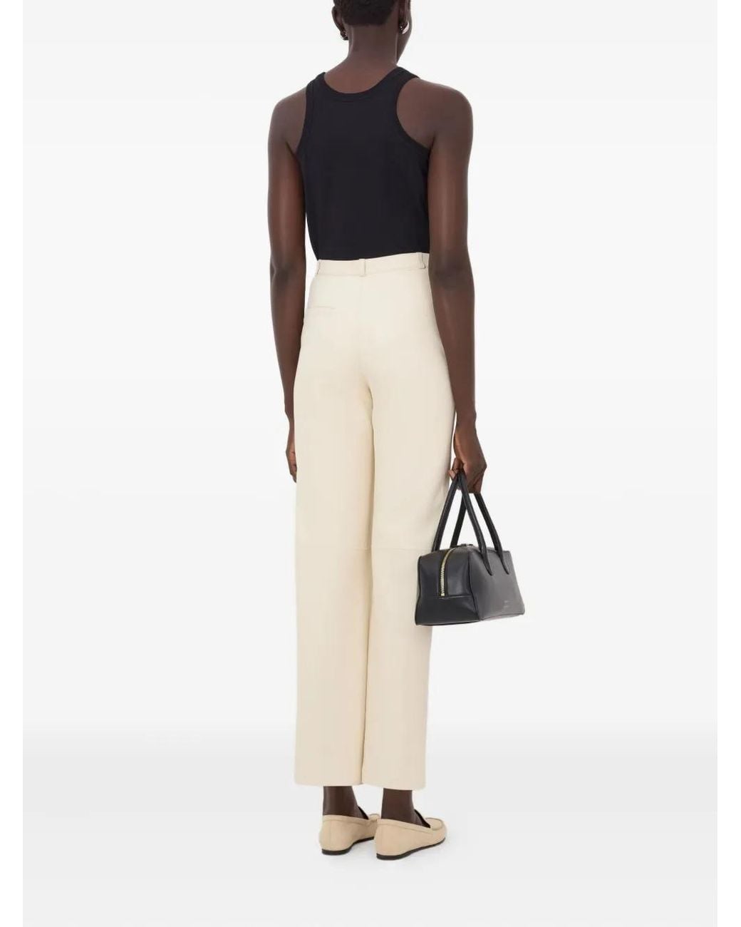 Loulou de Saison White Cobe Lds Front Pockets Trousers