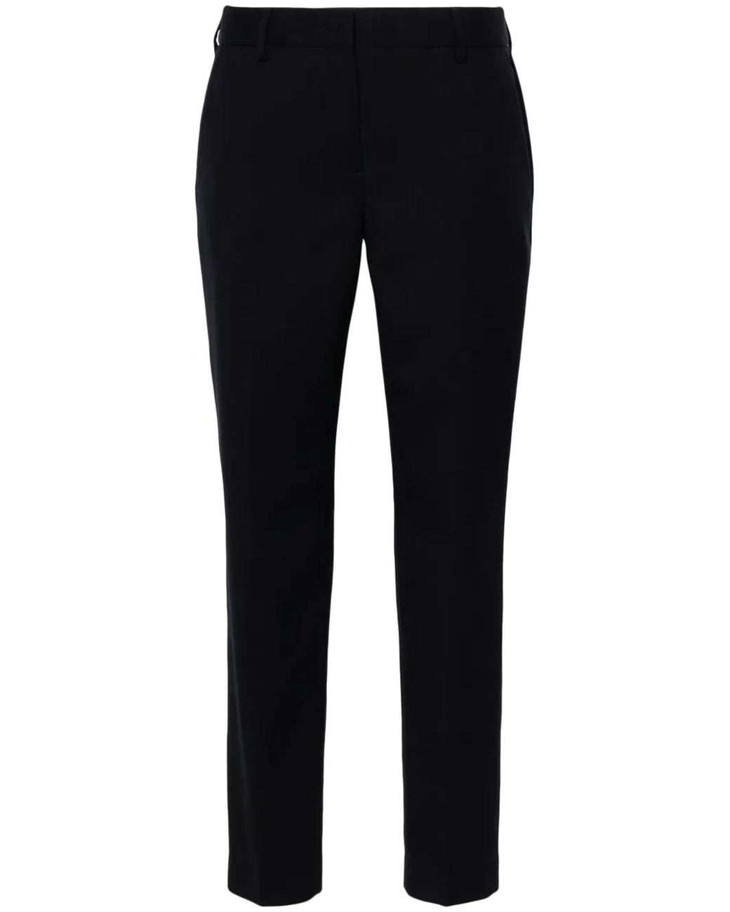 Paul Smith Blue Pressed-Crease Wool Trousers
