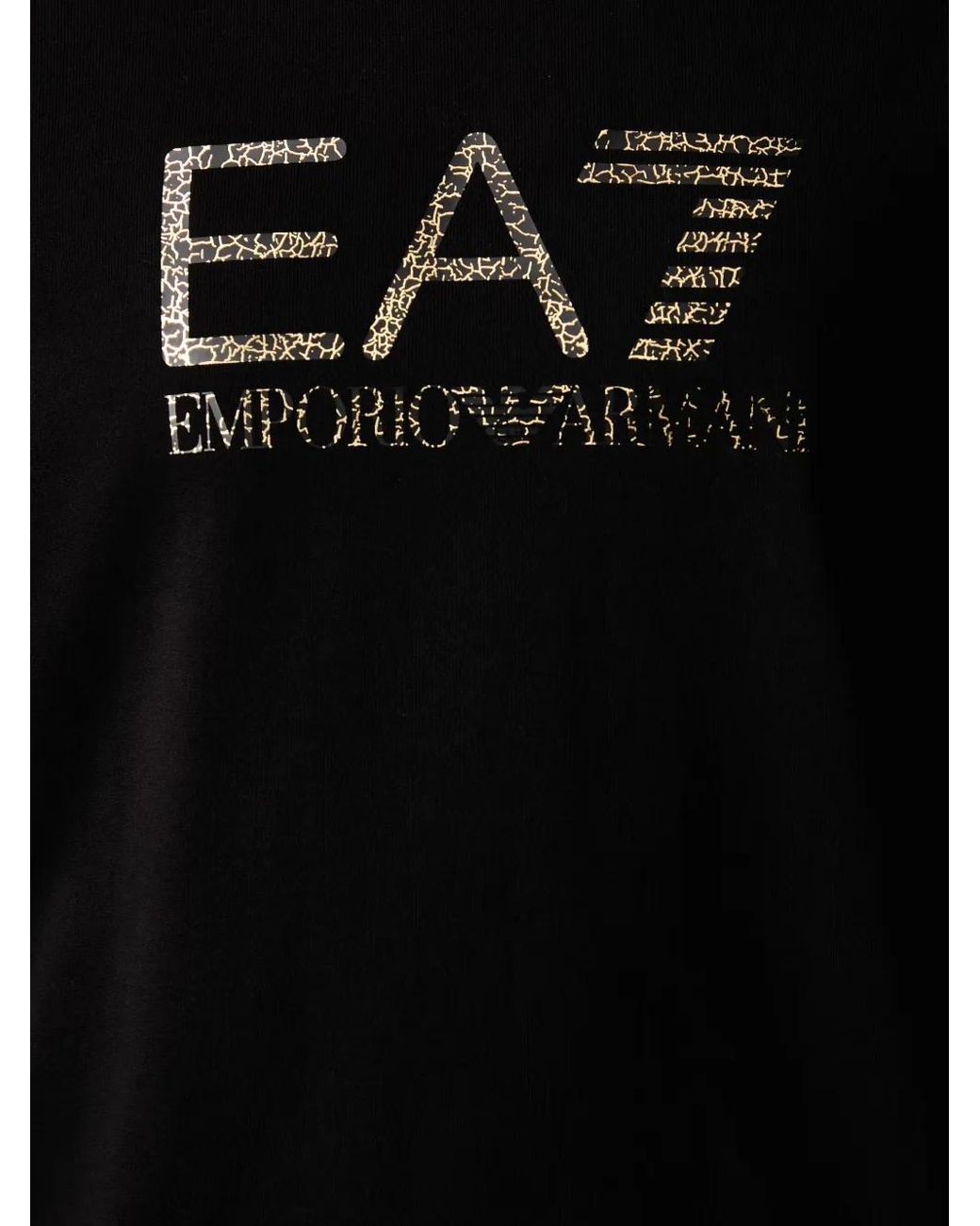 EA7 Black Logo-Print Sweatshirt