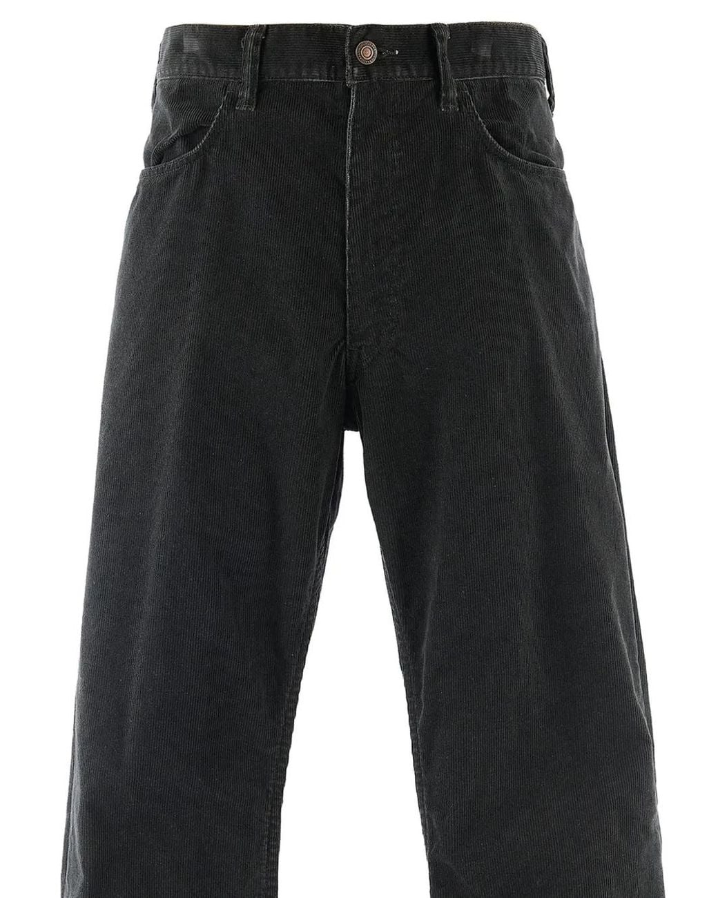 SAINT Mxxxxxx Black Corduroy Flared Trousers for men