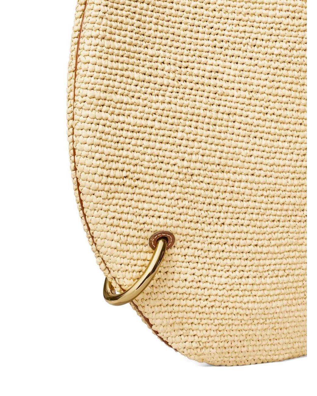 Tory Burch Natural Pierced Straw Bag
