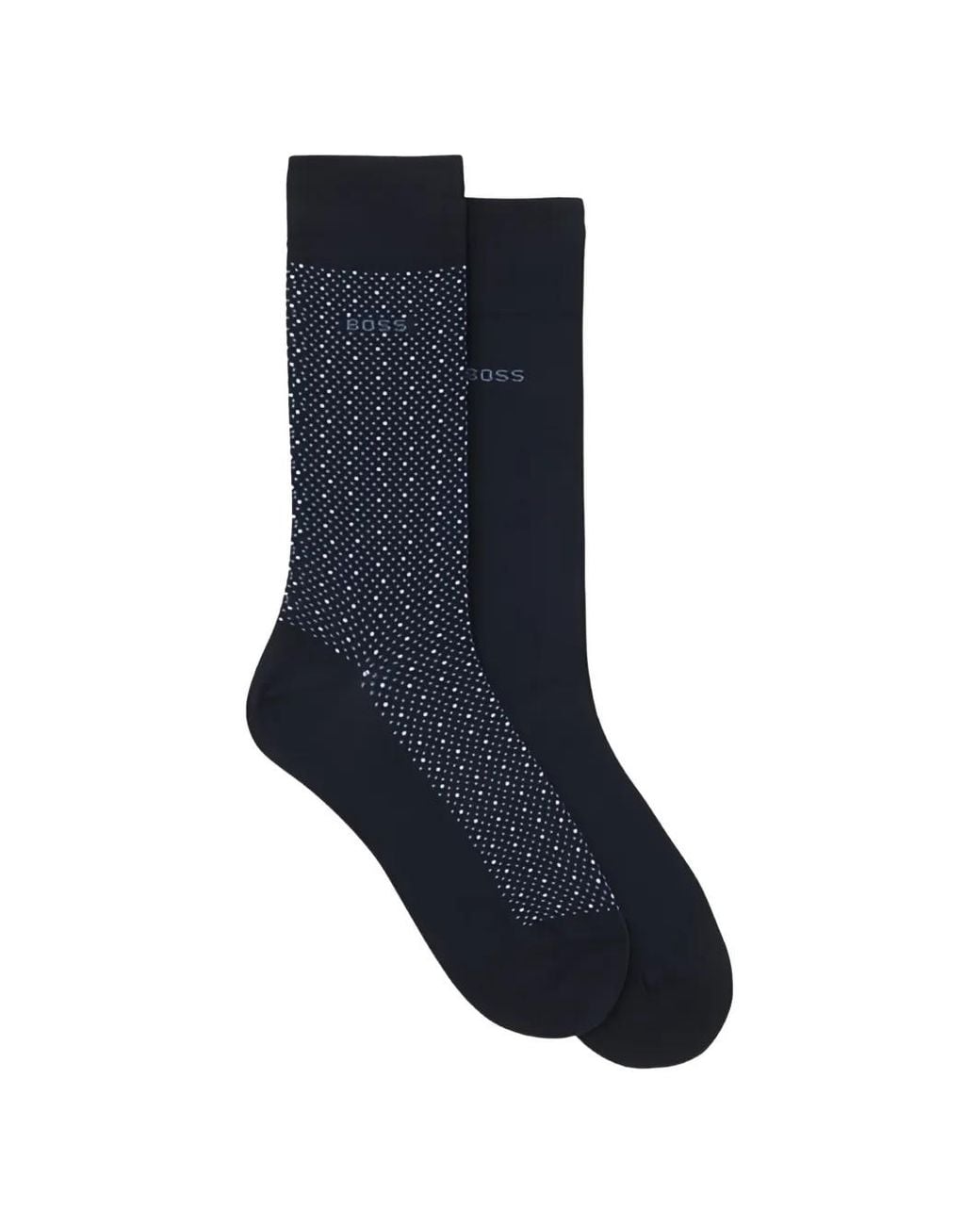 Boss Blue Two-Pack Of Cotton-Blend Socks for men