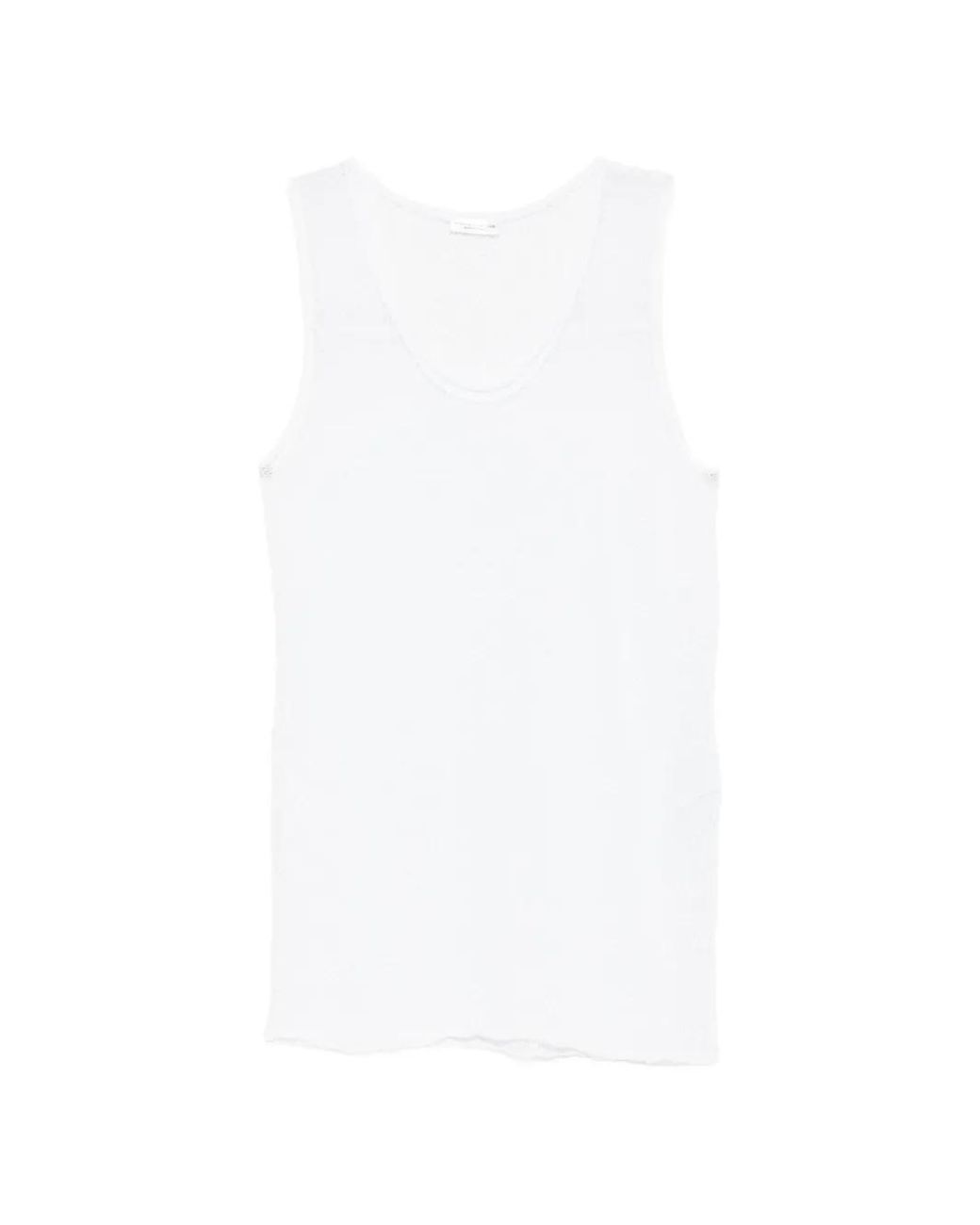 Roberto Collina White Knitted Tank Top