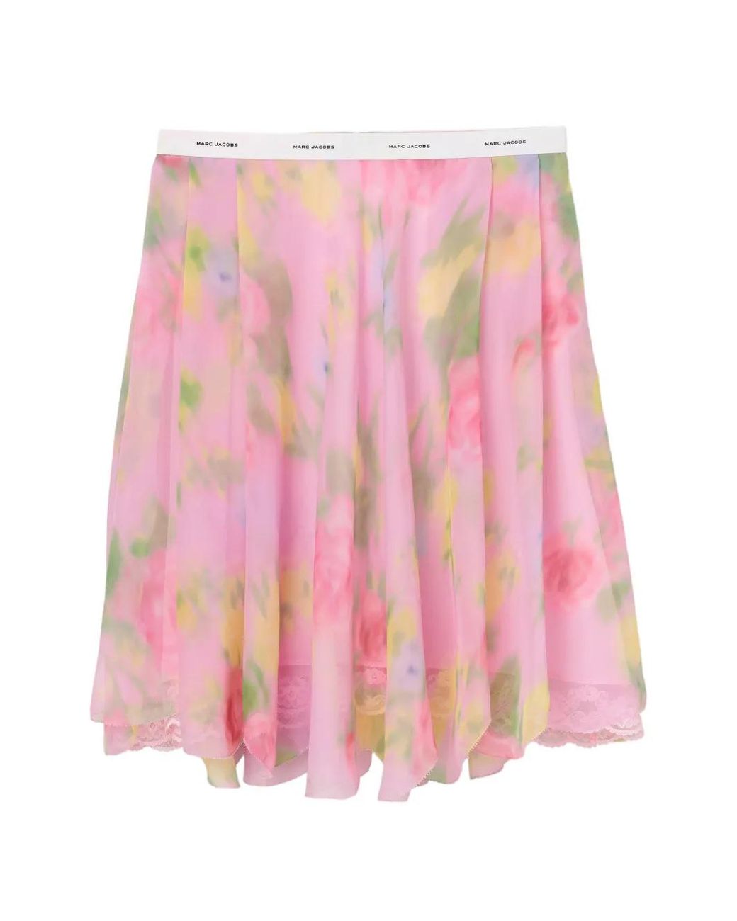 Marc Jacobs Pink Floral-Print Mini Skirt