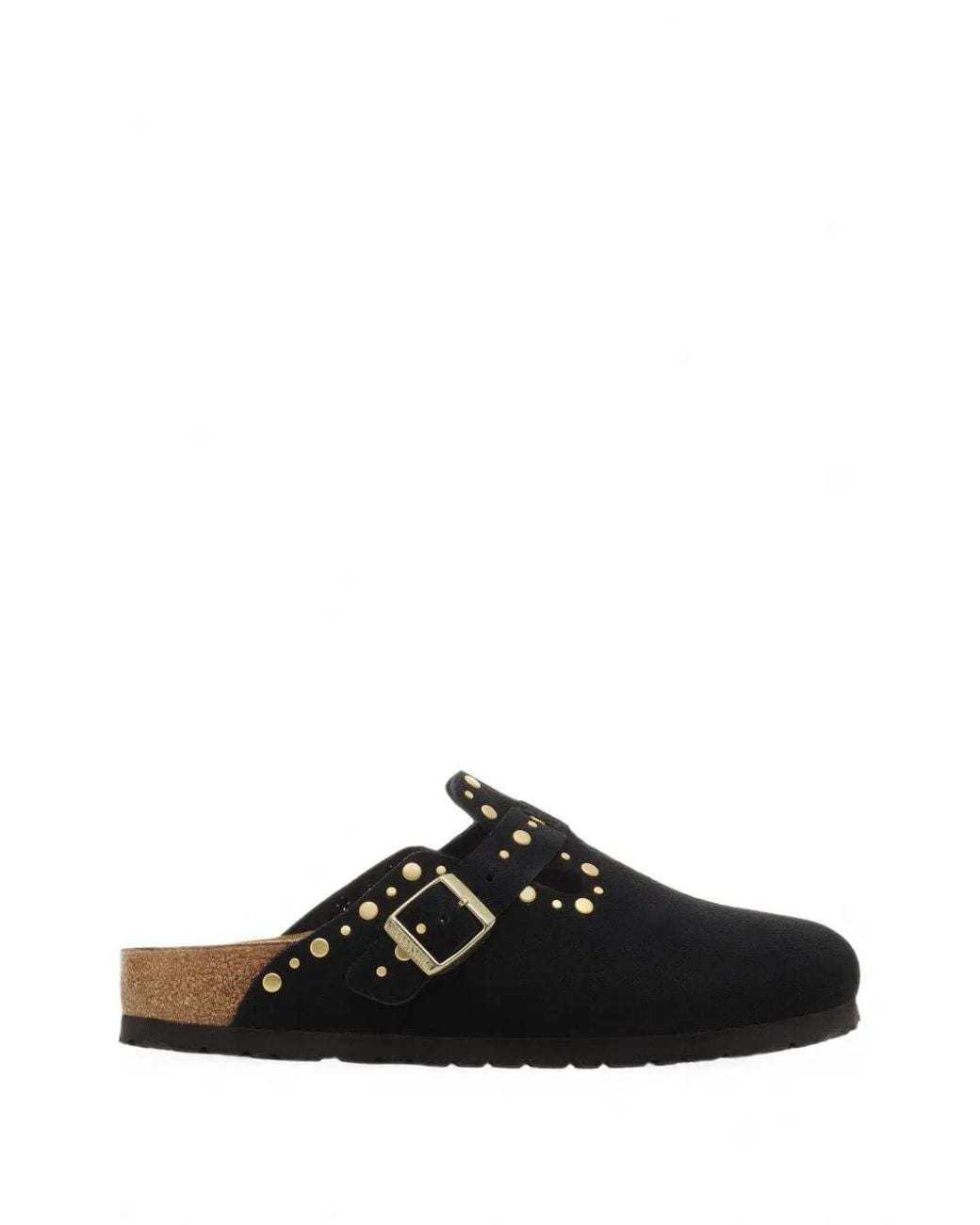 Birkenstock Black Boston Rivets Stud-Embellished Clogs