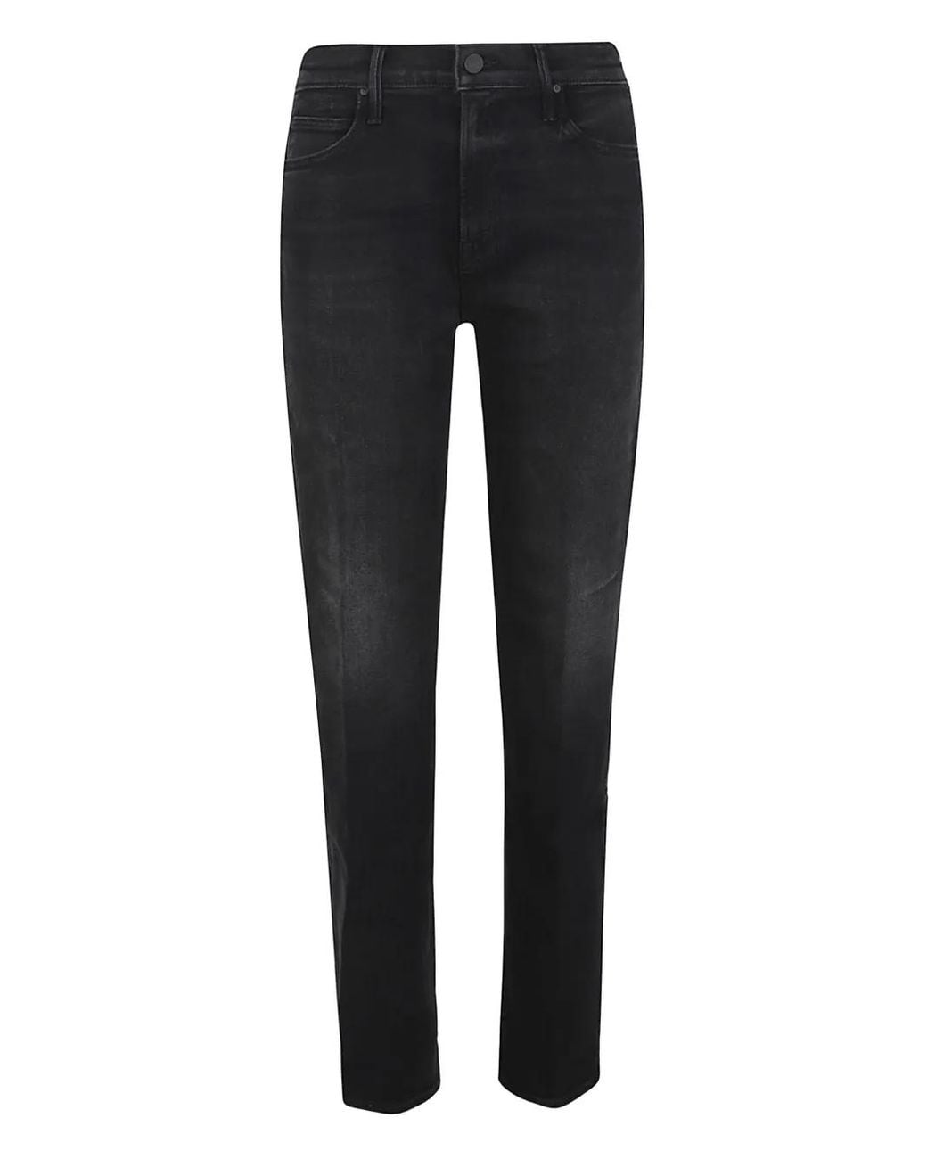 Mother Black Slim-Leg Jeans