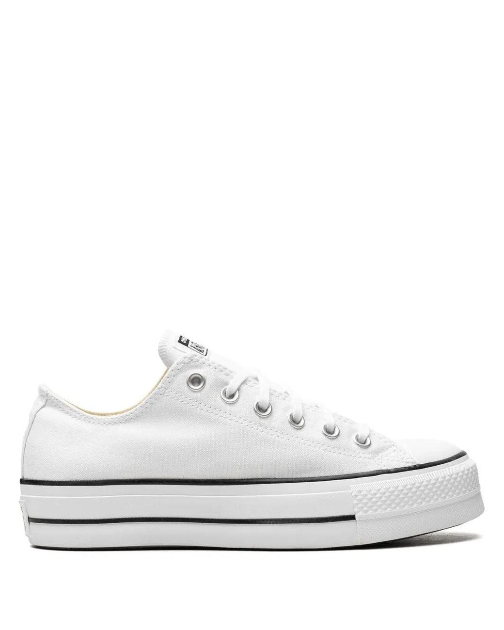 Converse White Chuck Taylor All Star "Lift Platform Canvas" Sneakers