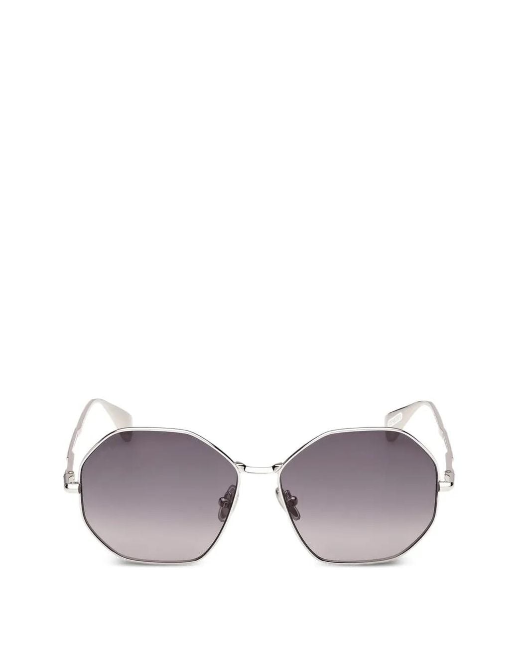 Max Mara Eyewear Purple Geometric-Frame Sunglasses
