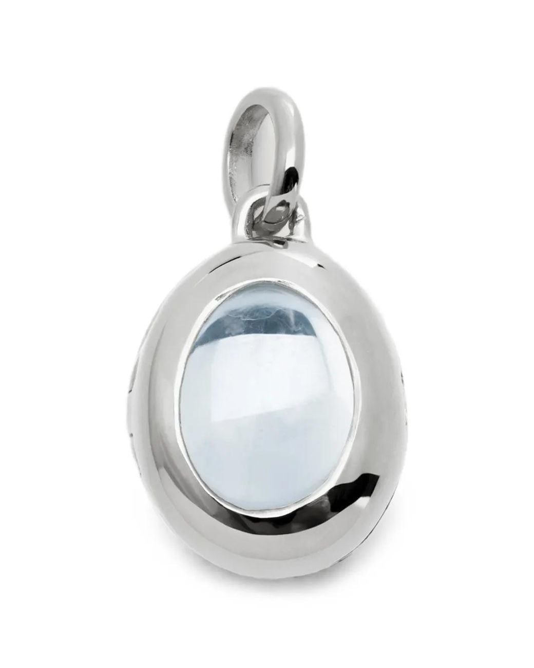 Monica Vinader White April Birthstone Rock-Crystal Locket Pendant