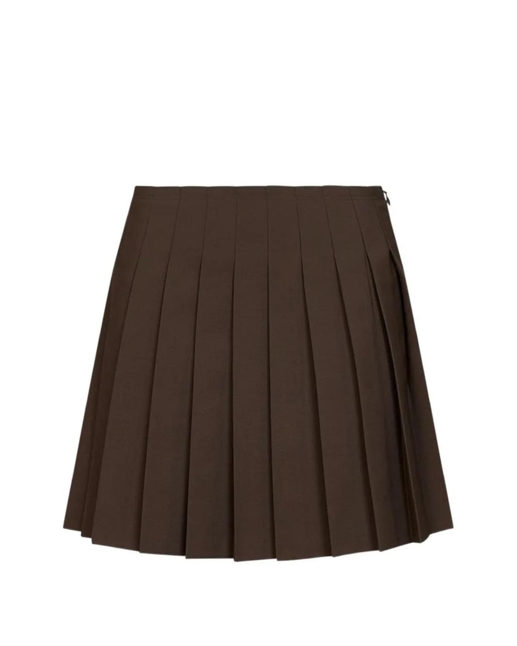 MM6 by Maison Margiela Brown Pleated Skirt