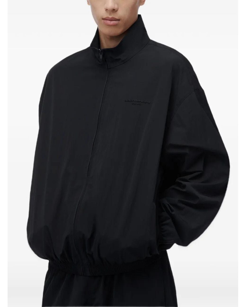 Bomber Con Logo E Zip di Alexander Wang in Black