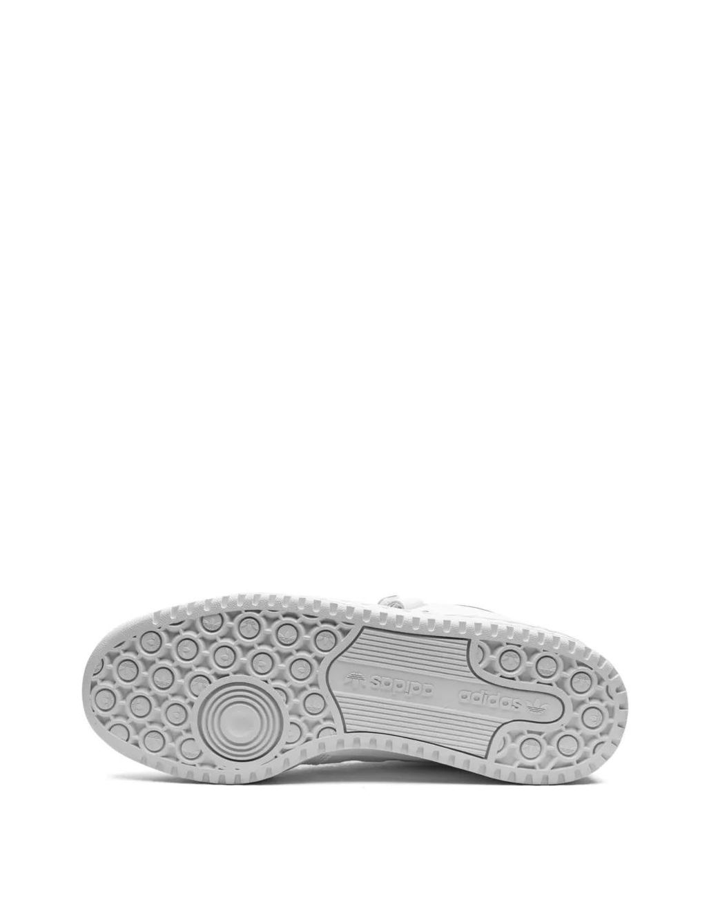Adidas White Forum Mid Sneakers for men