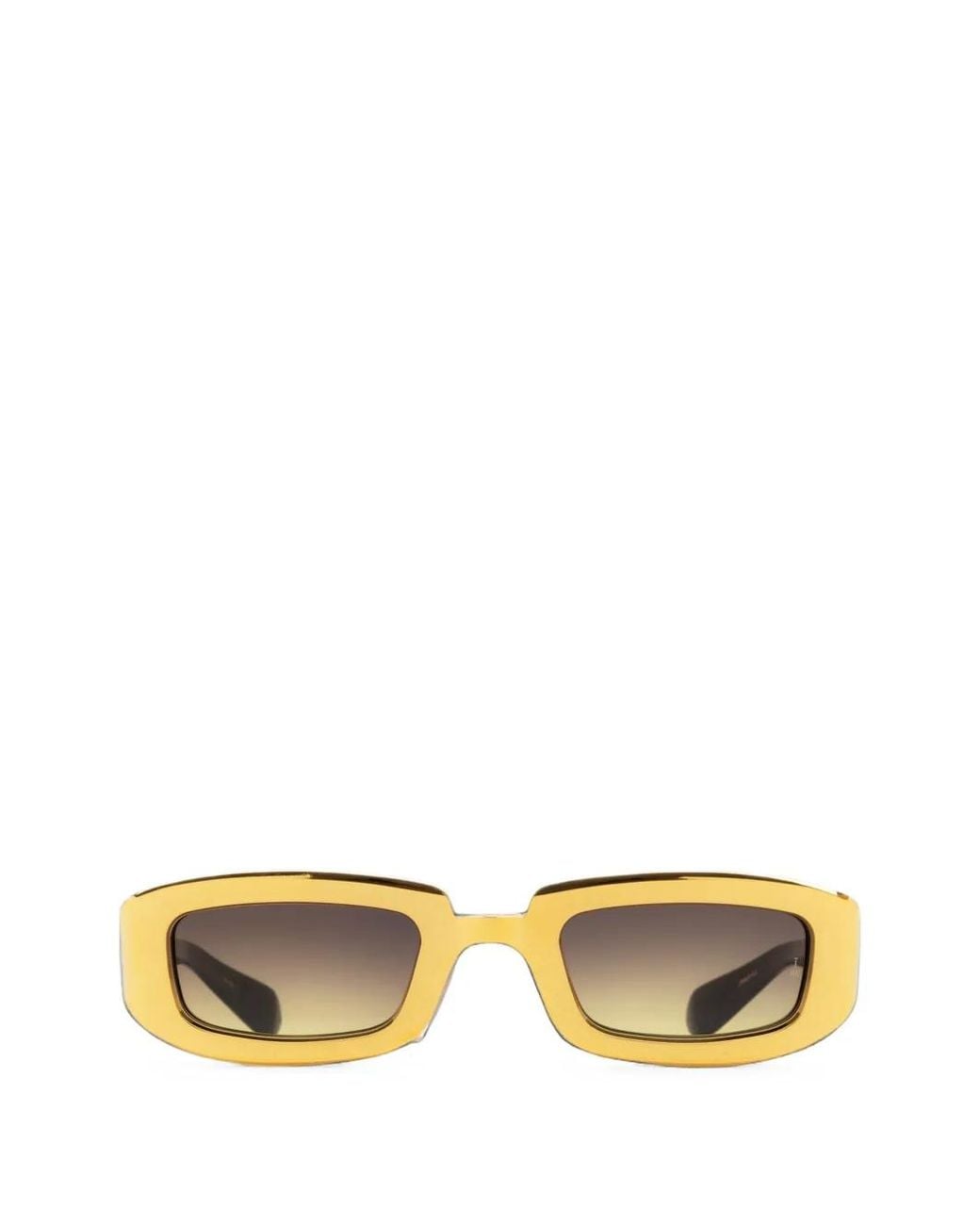 Jacques Marie Mage Metallic Ryder Rectangle-Frame Sunglasses