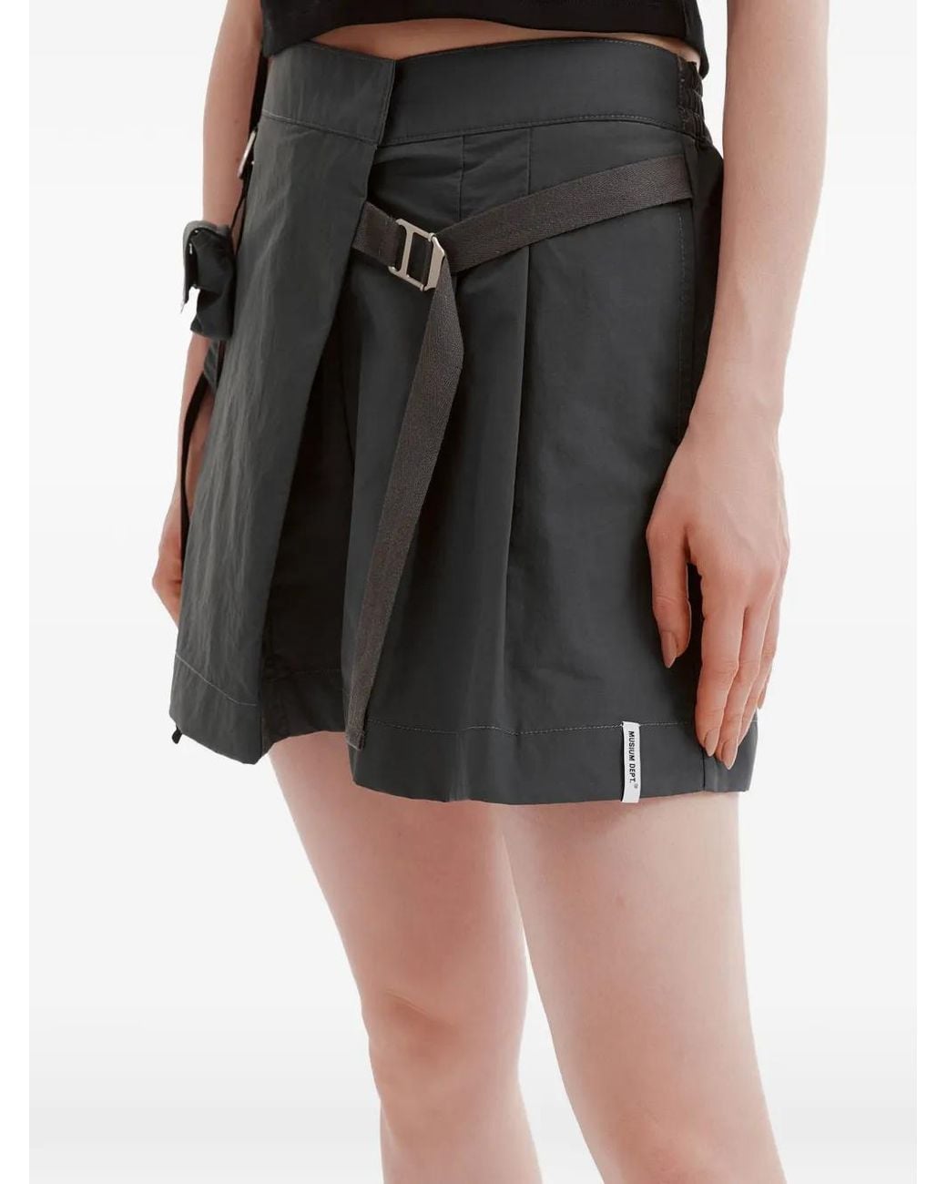 Musium Div. Gray Short À Design Plissé