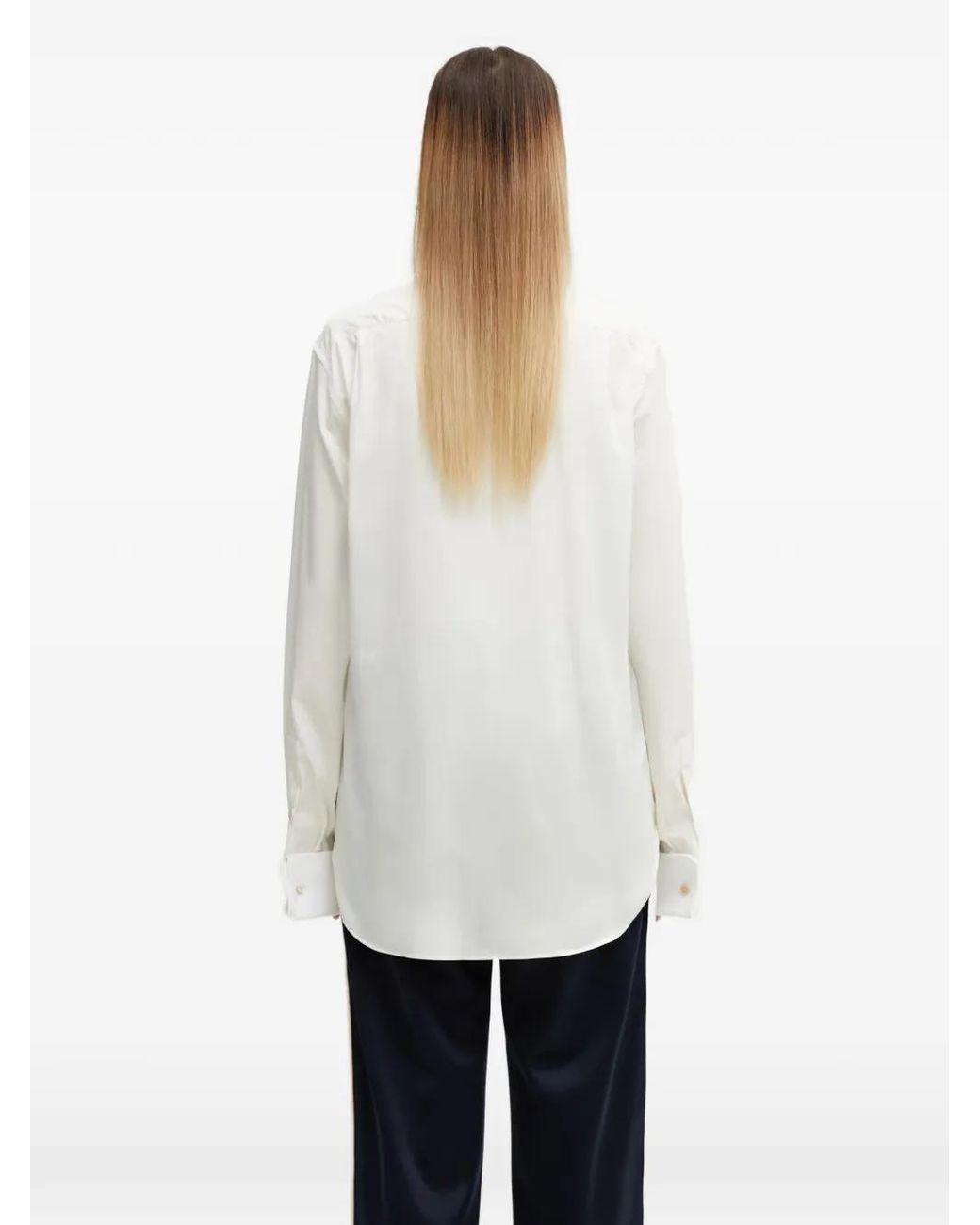 Wales Bonner White Portrait Long-Sleeve Shirt