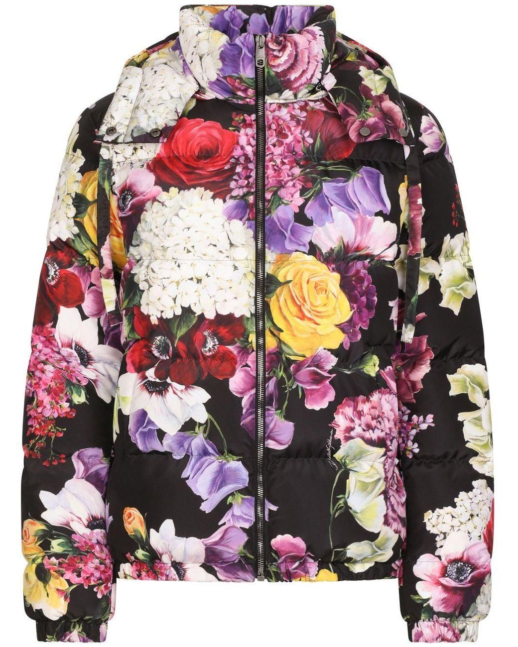 Dolce ＆ Gabbana ポルカドット サテン ダウンジャケット